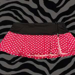 Vintage Y2K Deadstock Polka Dot Micro Mini Skirt — Espiral Rave/Festival